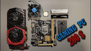 I7 4770 + RX 480 8GB | 200$ Budget Gaming PC Build | 4K