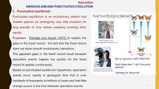 Speciation: Gradualism and Punctuated