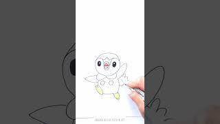  Drawing Penguin-like Pokémon Piplup | #shorts #drawing #RavlykArt