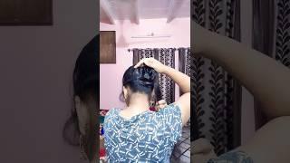 Sempal Hair Style For girls | trending long hairstyle  | self hairstyle #viral #hairstyle #shorts