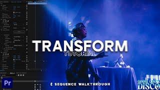 How to Use the TRANSFORM Effect - Adobe Premiere Pro Tutorial | Sequence Walkthrough