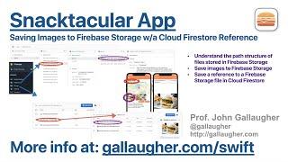 Ch.8.22 Saving Images to Firebase Storage w/a Cloud Firestore Reference