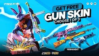 FREE GUN SKIN EVENT  FREE FIRE