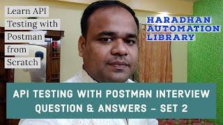 Second Set of 25 Real Time API Testing with Postman Interview Question & Answers