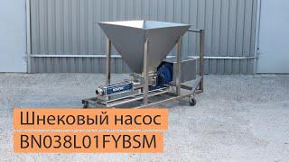 Шнековый насос SOLTEC ® BN038L01FYBSM для перекачивания сырого птичьего фарша