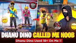 DHANU DINO CALL ME NOOB GARENA FREEFIRE TELUGU || TELUGU GAMING FF