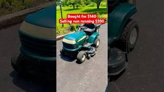 $200 profit! #tireshine #craftsman #riding #tractor #mower #flip #flipping #marketplace #lawn #sale