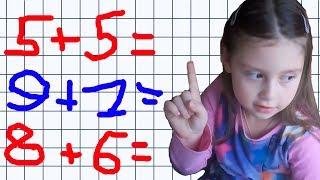  Ева решает примеры по математике | 2+2=4 | Математический челлендж