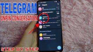  How To Unpin Conversation on Telegram 