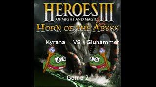 Heroes 3 Jo i, Kyraha vs Gluhammer series, game 2, really close and fun ff!