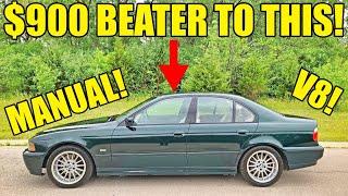 I Finished EVERYTHING On My $900 V8 Manual E39 BMW! INSANE Before & After + Final Cost Tally!