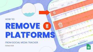 [Tutorial] How to Remove Social Media Platform from the Tracker (Danalyser Social Media Tracker)