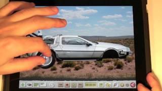 iPad animation - rotating objects, wheels and setting automatic motion