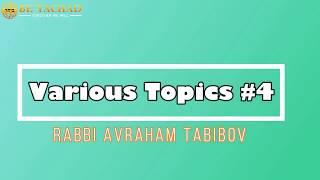 Various Topics #4  - Superstition - Ayin Hara- Rabbi Tabibov -Различные темы #4 - суеверия - сглаз