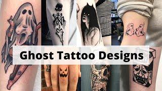 Most scary tattoos | Ghost tattoo designs | Simple ghost tattoo - Lets style buddy