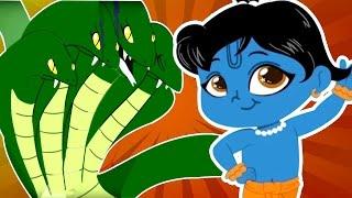 Young Krishna And Kaliya - Adventures Of Little Krishna - Bulbul Apps