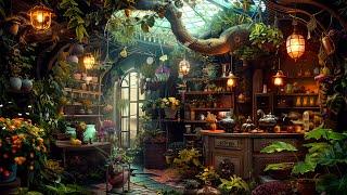 Cozy Fairy Nook with Exotic Plant Shop | Magical Fantasy Music & Ambeince ~ Help Your Relax or Study