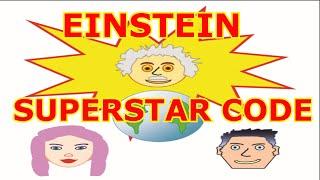 EINSTEIN SUPERSTAR CODE (advertisement)