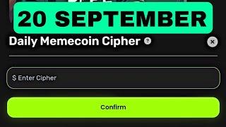 Memes Lab Bot Daily Cipher Today 20 September | Memes Lab Cipher Code Today | Daily Memecoin Cipher