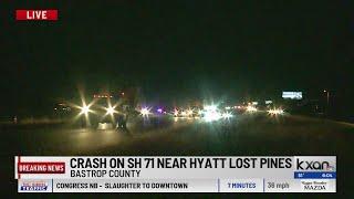 SH 71 at Pope Bend Road in Bastrop County closed in both directions due to crash