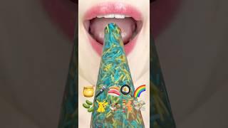 ASMR EMOJI FOOD 🫘 이모지 먹방 (sped up)
