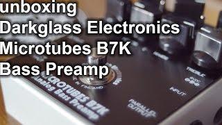 Unboxing a Darkglass Electronics Microtubes B7K Bass preamp