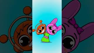 "PINKI & OREN couple. A sweet look. " #animation #sprunki #funny #cute