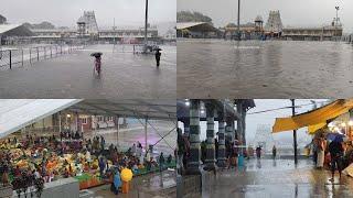 Tirumala Temple Premises Waterlogged Again Due To Heavy Rain