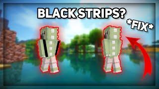 How to fix black strips (lines) on your skin's back? *Minecraft answer*