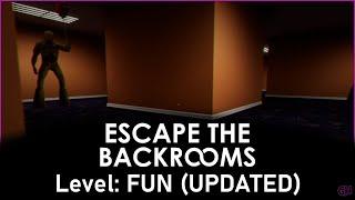 Escape the Backrooms | Beating the Updated Level: FUN | No Commentary