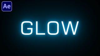 Glow Text Tutorial in After Effects | Without Plugin