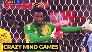 Andre Onana trolling Arsenal players during penalty shootout | Man Utd News