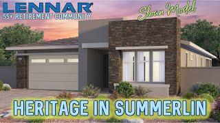 Sloan Model Home Tour in Heritage at Summerlin - New 55+ Retirement Community