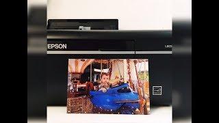 Мой Epson l805.Заправка чернил.Настройка печати.Первая печать.Скрапбукинг