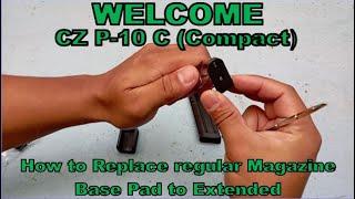 Replacement of CZ P-10 C Magazine Extended Base Pad