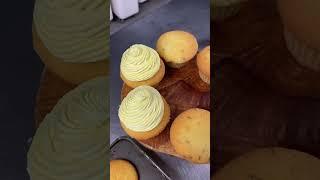 These gluten free lemon LAVENDER cupcakes just brighten up my entire day! ️ #shorts #cupcake