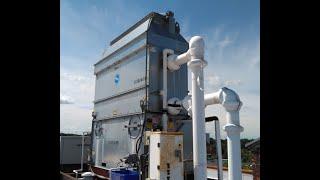 Closed circuit cooling tower for a water source heat pump system