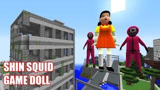 SURVIVING FROM SHIN SQUID GAME DOLL ARRIVAL in Minecraft - Gameplay Coffin meme!