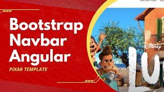 Angular Bootstrap Navbar Using PIXAR Template