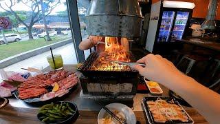 Japanese All-You-Can-Eat Charcoal BBQ Buffet