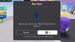 Sniping Blue Fluffy Domino Crown UGC LIMITED (FREE)