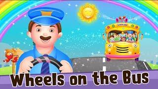 Wheels on the bus | kids learning hub nursury rhymes and kids songs. #wheelonthebus