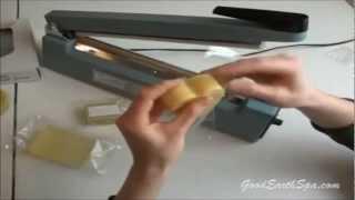 How to use the Impulse Sealer for wrapping products in plastic