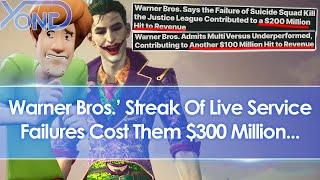 Warner Bros.' streak of live service failures have now cost them $300 million...