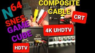 How to Connect SNES, N64, GameCube on CRT / HD / 4K TVs with Multi Out Composite