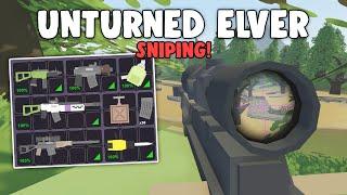 SNIPING HEADS FOR JUICY LOOT! - Unturned Elver Survival #1