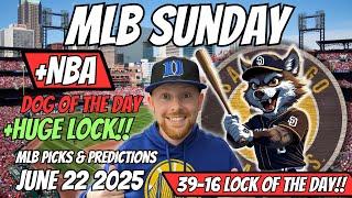 MLB Picks Today Sunday 6/22/2025 | Free MLB Best bets, Predictions and Player Props