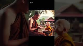 baby monk ️ #virl #cutebaby #cute #baby #monk #littlemonk #funny #viralvideo #trending