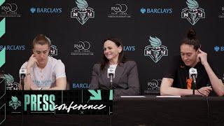 Sandy Brondello, Sabrina Ionescu, and Breanna Stewart Press Conference | Liberty vs. Lynx