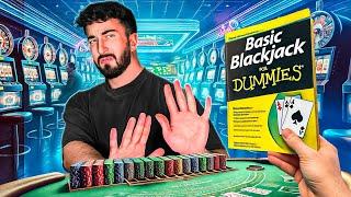 PLAYING BLACKJACK COMPLETELY AGAINST THE BOOK! (LIVE SESSION)